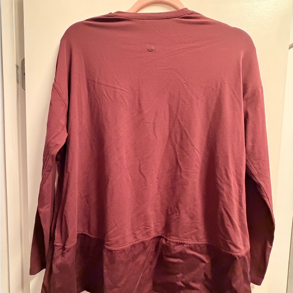 lululemon athletica Burgundy Long Sleeve Top